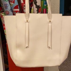 Cream handbag